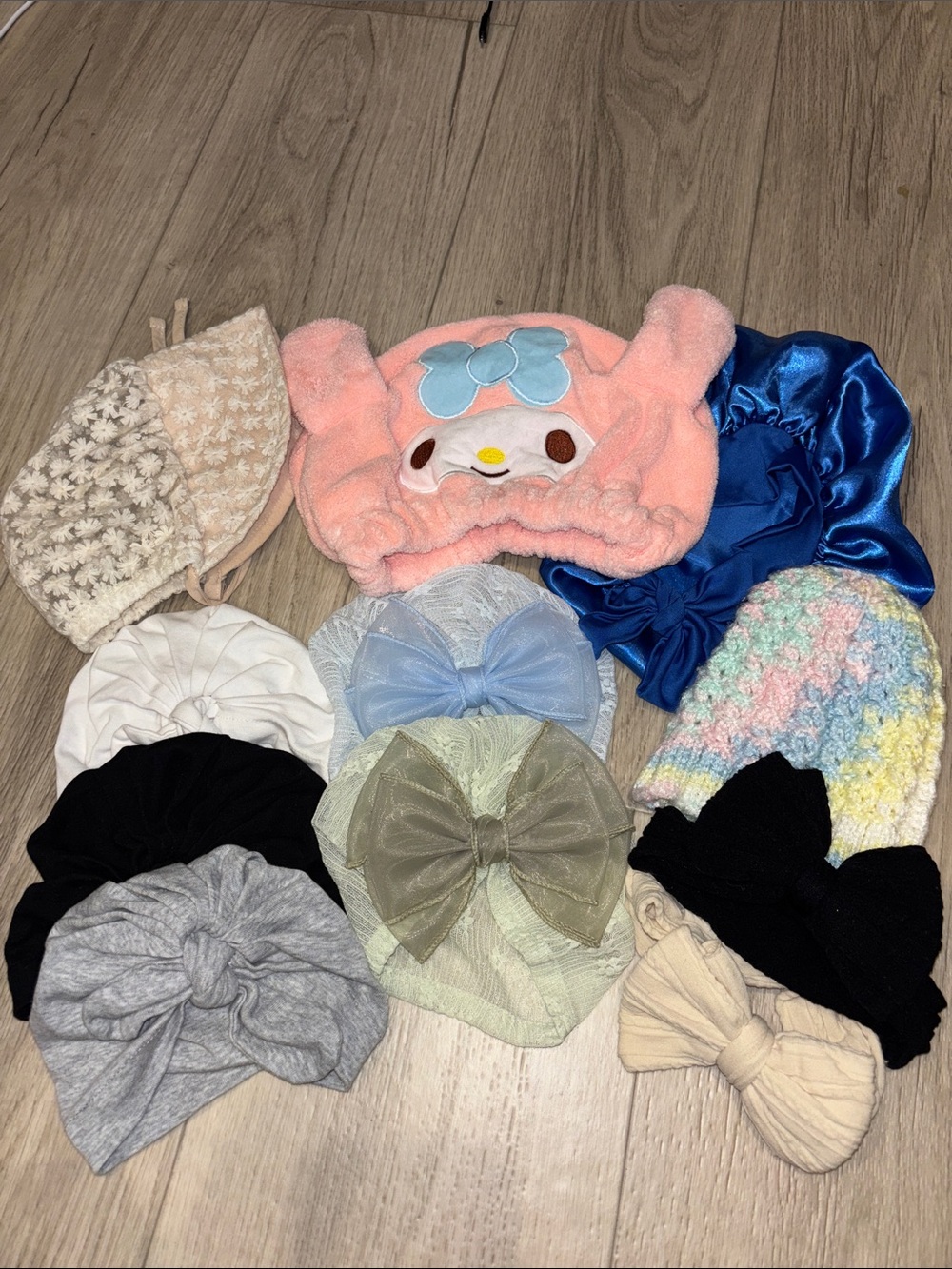 Bonnets Turbans Hairband and Beanie Bundle